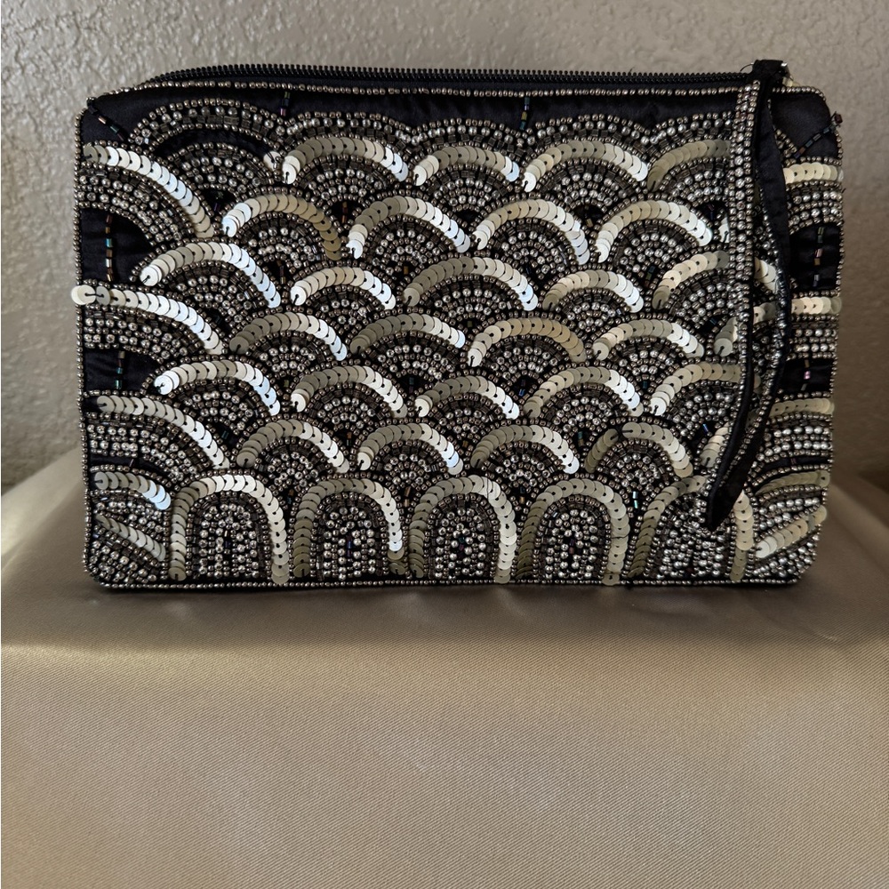 RSVP Black and Silver Clutch